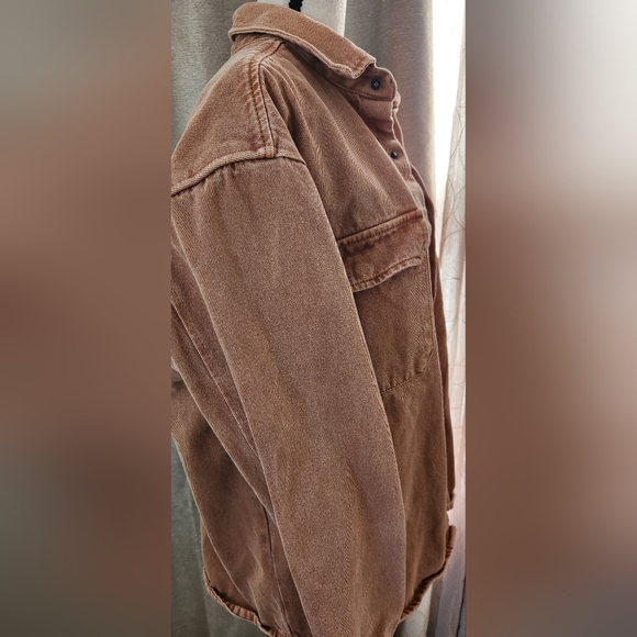 Pull&Bear Rusted Orange Jeans Shacket - Picture 4 of 5